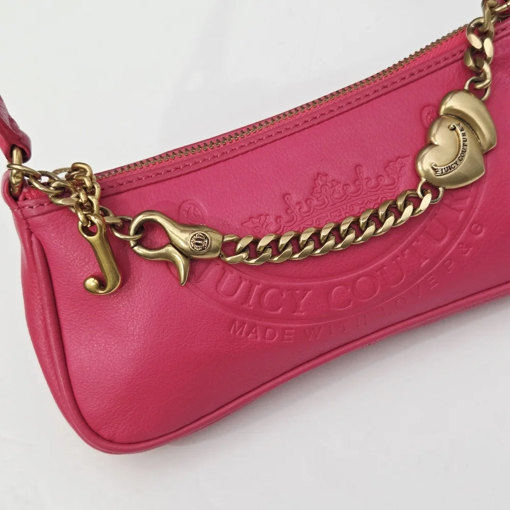 VINTAGE Y2K JUICY COUTURE GENUINE LEATHER BAGUETTE BAG